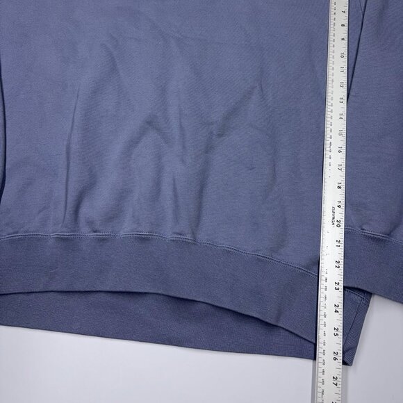 Nike Men's Sweatshirt Solo Swoosh Fleece Crewneck Blue - Size XL - Picture 9 of 9